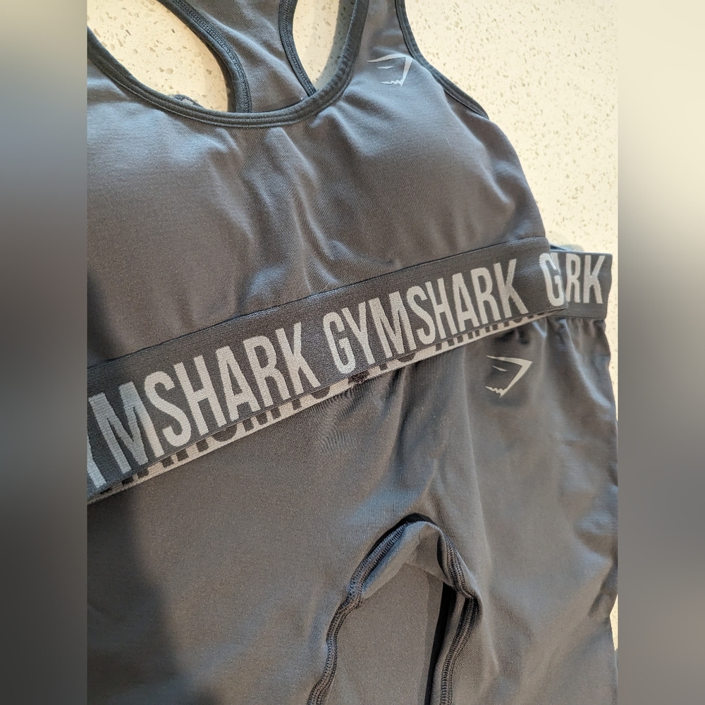 Two Piece Gymshark Outfit in Gray